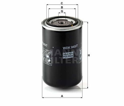 Bränslefilter WDK940/7 Bränslefilter WDK940/7