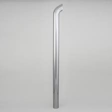 STACK PIPE. CURVED 4 IN (102 MM) OD X 72 IN (1829 MM) CHROME STACK PIPE. CURVED 4 IN (102 MM) OD X 72 IN (1829 MM) CHROME