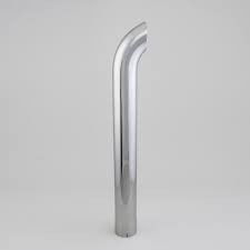 STACK PIPE. CURVED 5 IN (127 MM) ID X 48 IN (1219 MM) CHROME