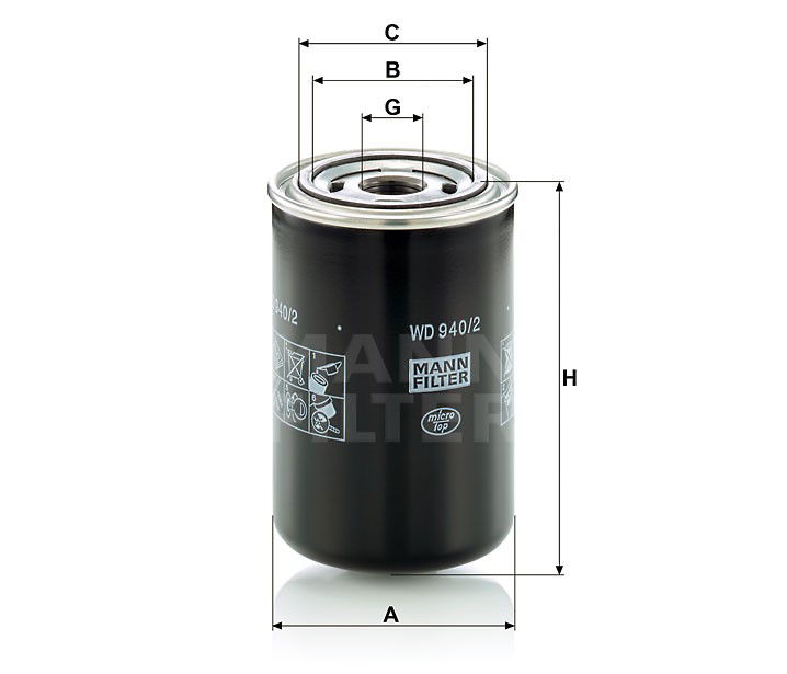 HYDRAULFILTER WD940/2