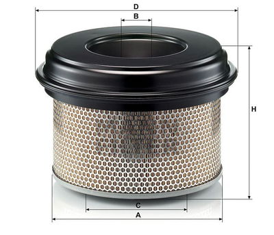 Luftfilter (Y) C33922 Luftfilter (Y) C33922