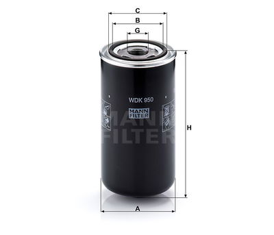 BRÄNSLEFILTER WDK950 BRÄNSLEFILTER WDK950