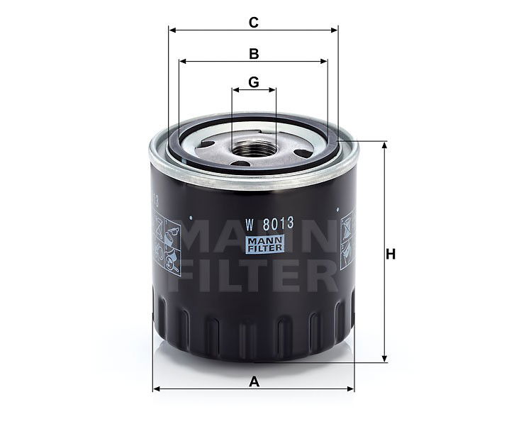 OLJEFILTER W8013