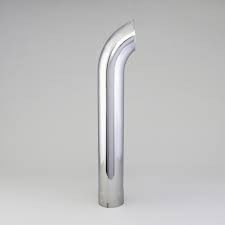 STACK PIPE. CURVED 5 IN (127 MM) ID X 36 IN (914 MM) CHROME