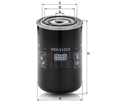 Bränslefilter WDK9100/2 Bränslefilter WDK9100/2