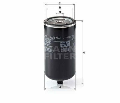 Bränslefilter WDK724/1 Bränslefilter WDK724/1