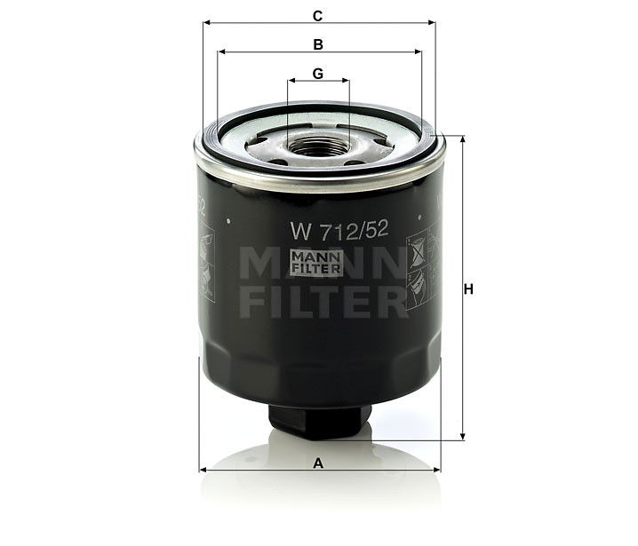 OLJEFILTER W712/52