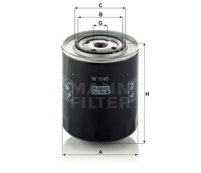 Oljefilter W1140 Oljefilter W1140