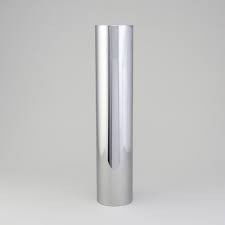STACK PIPE. STRAIGHT 5 IN (127 MM) OD X 24 IN (610 MM) CHROME