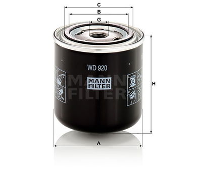 HYDRAULFILTER WD920
