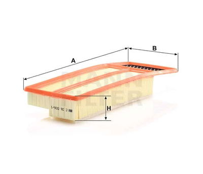 Luftfilter (Y) C36006/1 Luftfilter (Y) C36006/1