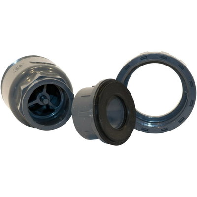Backventil 50 mm 1x limkoppling, 1x skruvkoppling (ho-ho)