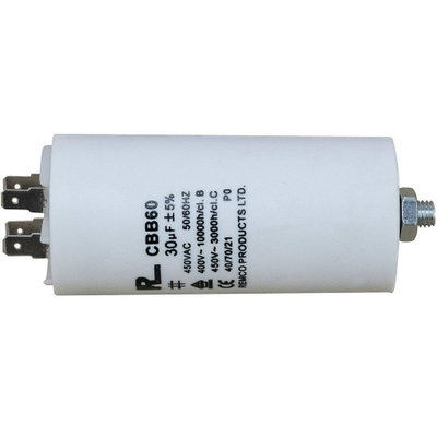 Kondensator 30µF (utan sladd), L 90 mm x Ø 45 mm