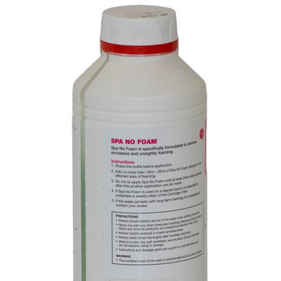 Pure-Spa, Flytande antiskum, Spa No Foam, 1 liter