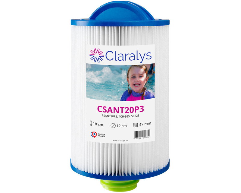 Spa Filter L 180 mm; YD 120 mm; Claralys CSANT20P3
