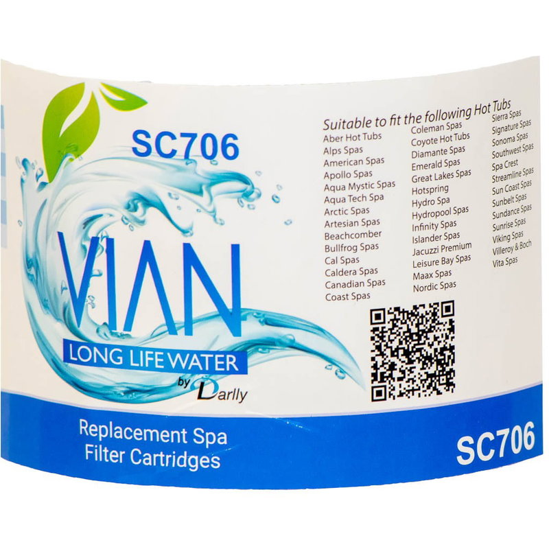 Spa Filter L 338 mm; YD 125 mm; SC706 (Darlly)