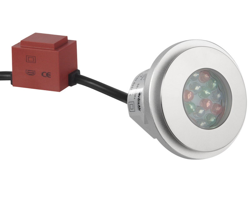 Balboa Slimlite 52 mm, komplett paket inkl transformator, lamphus och färgad LED lampa