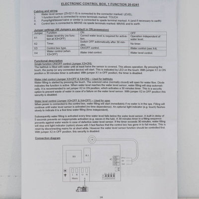 HydroAir - Classic Line Control Box 20-0241 - 1 funktion Av/På