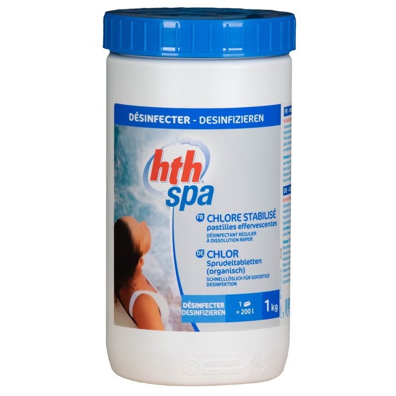 HTH Snabbupplösande klortabletter (effervescent) 1.0 kg (ca 200x 5g tabletter)