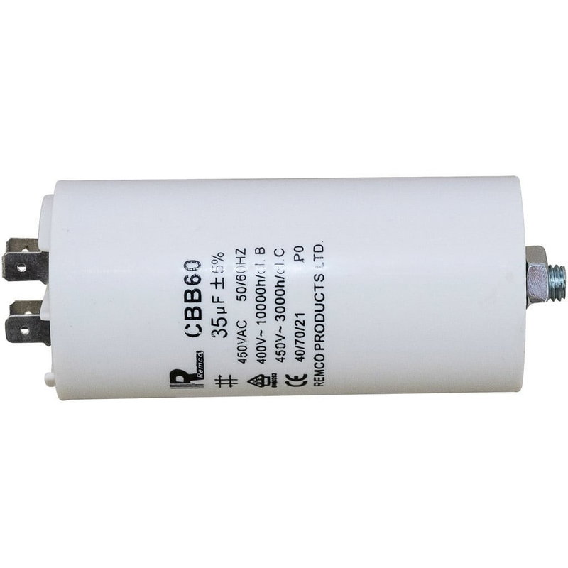Kondensator 35µF (utan sladd), L 100 mm x Ø 50 mm