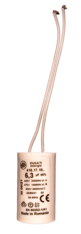 Kondensator 6.3µF (med sladd)