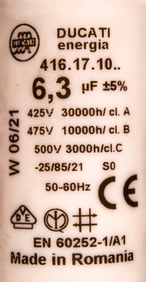 Kondensator 6.3µF (med sladd)