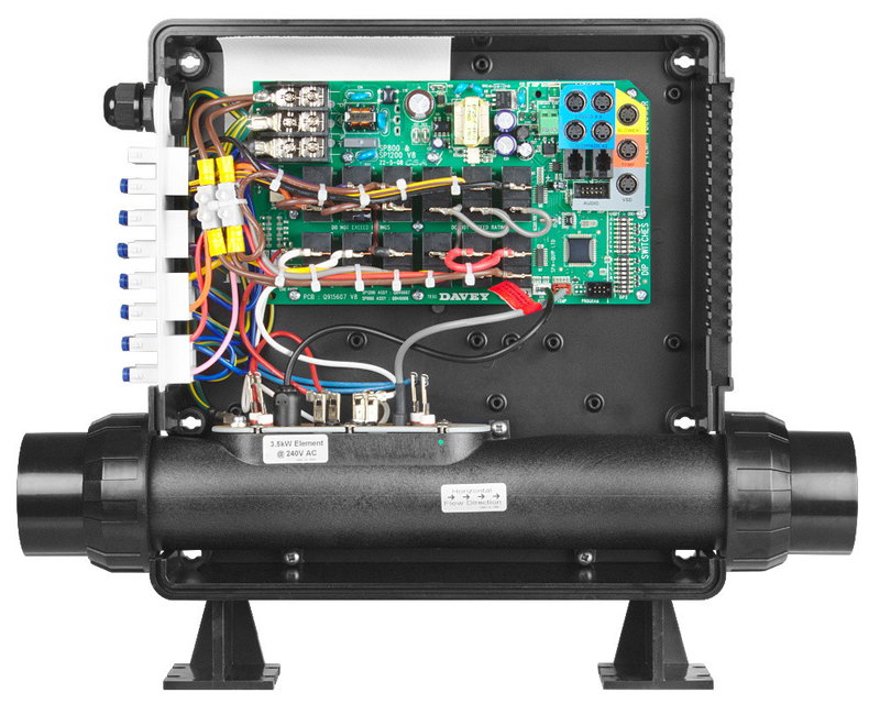 Davey Spa Power SP1200 inkl 3.5kW värmare och SP1200 StyrPanel - UTGÅTT