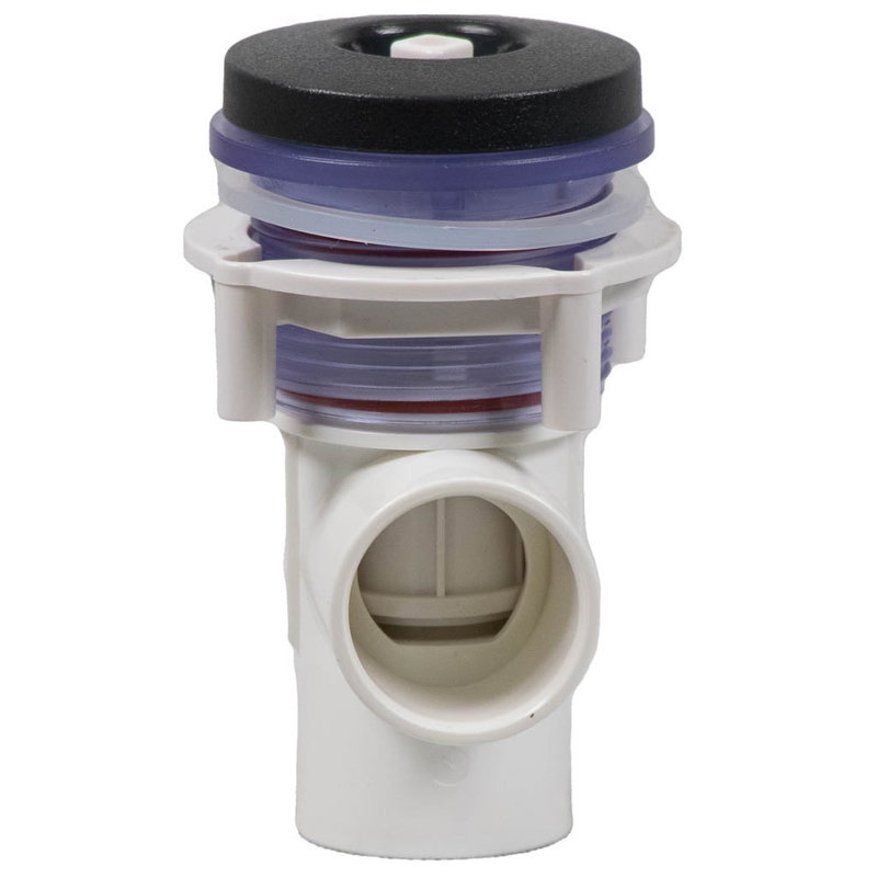 Avstängningsventil (toppmonterad) 33 mm transparent