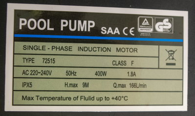 Pool filterset Hydro Star 300