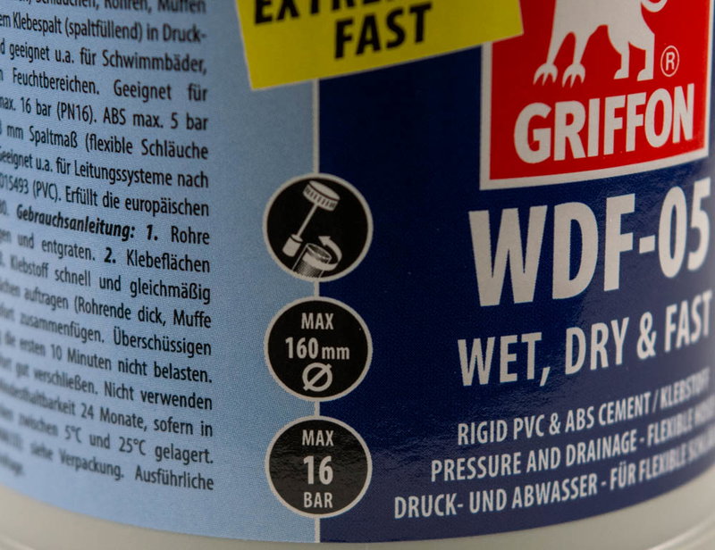Griffon PVC lim WDF-05