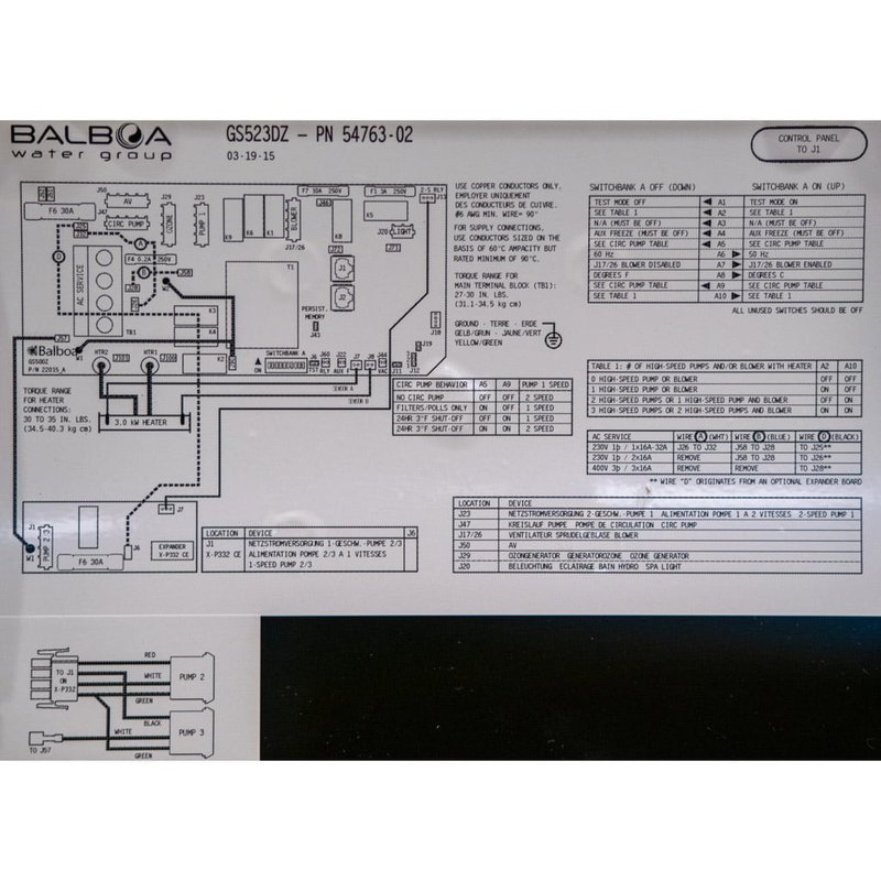 Balboa GS523DZ Kretskort
