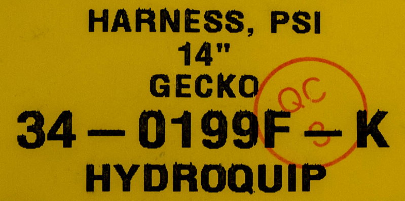 HydroQuip/Gecko kabel till tryckgivare, 9920-400997