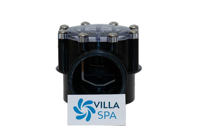 Backventil 2.0 tum (60.3 mm) med transparent fönster 2x limkopplingar (ho-ho)