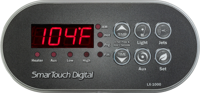 ACC Touch Panel LX-1000 - Temp Up, Temp Down, Lights, Air, Jets, Set