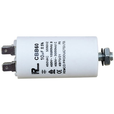 Kondensator 10µF (utan sladd), L 66 mm x Ø 35 mm