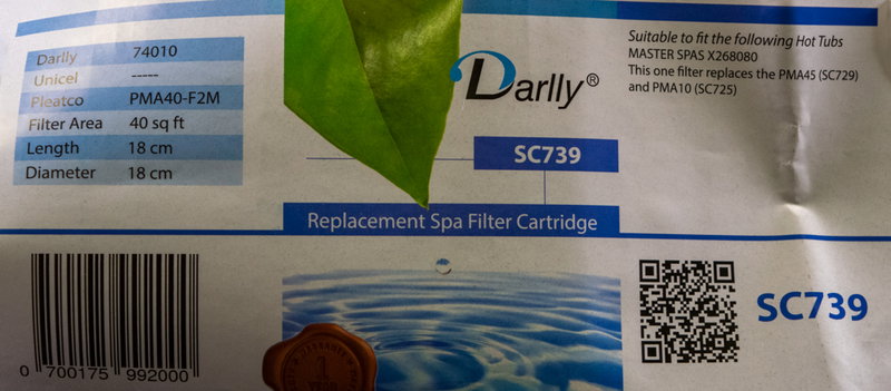 (180mm) SC739 Replacement Filter (single) TODO