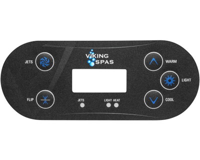 Balboa Overlay BP501, Viking Spas Jets 1, Jets 2, Flip, Warm, Light, Cool