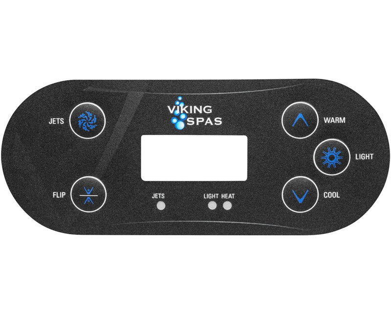 Balboa Overlay BP501, Viking Spas Jets 1, Jets 2, Flip, Warm, Light, Cool
