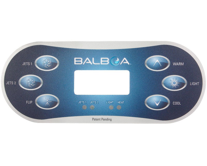 Balboa Overlay TP600 - 12101 - 6 knappar - Jets, Aux, Flip, Warm, Light och Cool