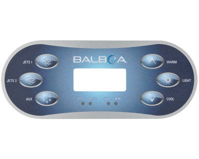 Balboa Overlay TP600 - 12101 - 6 knappar - Jets, Aux, Flip, Warm, Light och Cool
