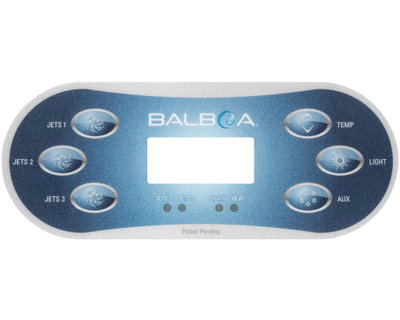 Balboa Overlay TP600 - 12101 - 6 knappar - Jets, Aux, Flip, Warm, Light och Cool