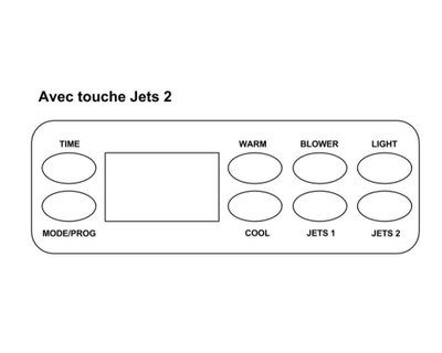 Balboa Overlay VL801D 8 Knappar (Jets 1 och Jets 2)