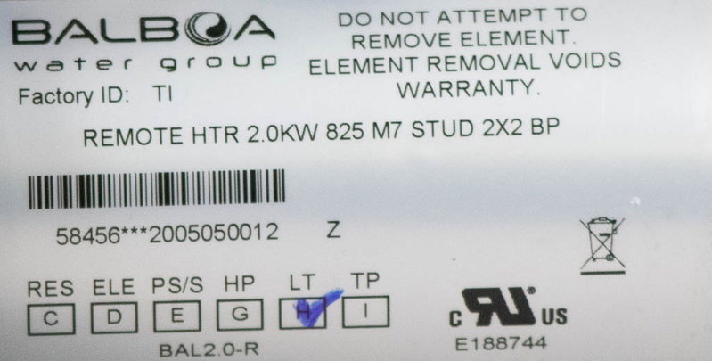 Balboa Remote Heater / Extern värmare för BP200 2kW