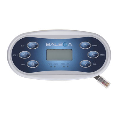 Balboa Styrpanel VL620S - Jets1, Jets2, Light, Warm, Mode, Cool - 50055