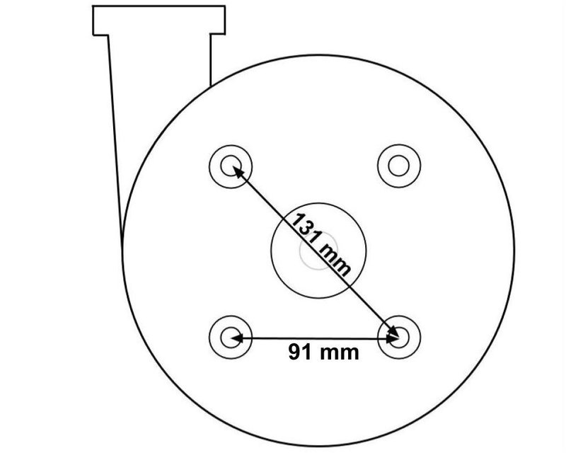 Balboa Water Group, Vico Ultrajet/Ultima/Ultima Plus, 2HK, 48F, Pumphus (2x2), Utkast sidan, Insug centrerat