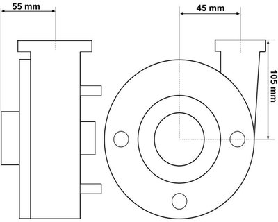 Balboa Water Group, Vico Ultrajet/Ultima/Ultima Plus, 2HK, 48F, Pumphus (2x2), Utkast sidan, Insug centrerat