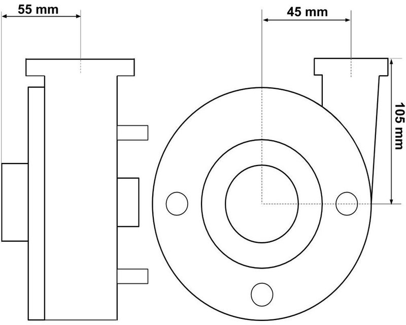 Balboa Water Group, Vico Ultrajet/Ultima/Ultima Plus, 2HK, 48F, Pumphus (2x2), Utkast sidan, Insug centrerat