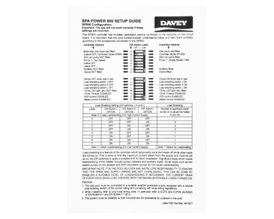 Davey Spa Power SP800 inkl 2kW värmare