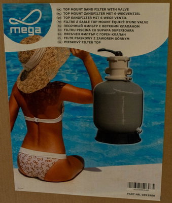 Flotide Sandfilter, V serie, toppmonterad V400 (max 30m³)