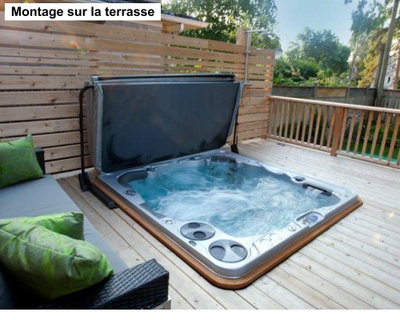 Hydraualisk Locklyftare från Leisure Concept - CoverMate III DeckMount - Passar till spabad som är nedsänkta i altanen